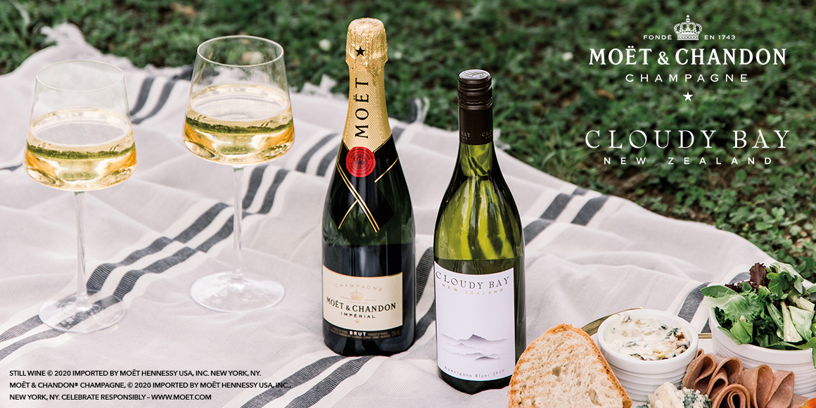 Moët Impérial and Cloudy Bay Sauvignon Blanc